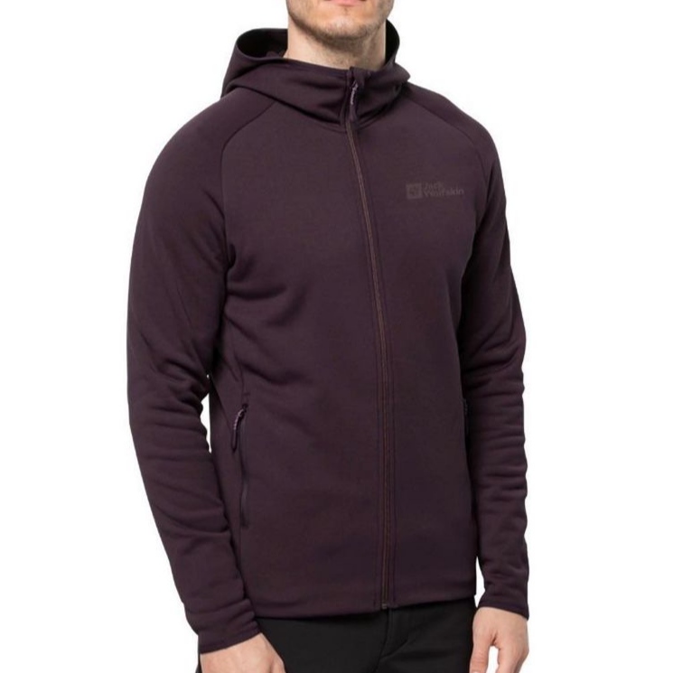 Jack Wolfskin Baiselberg Hooded Fz Erkek Polar Hoodie