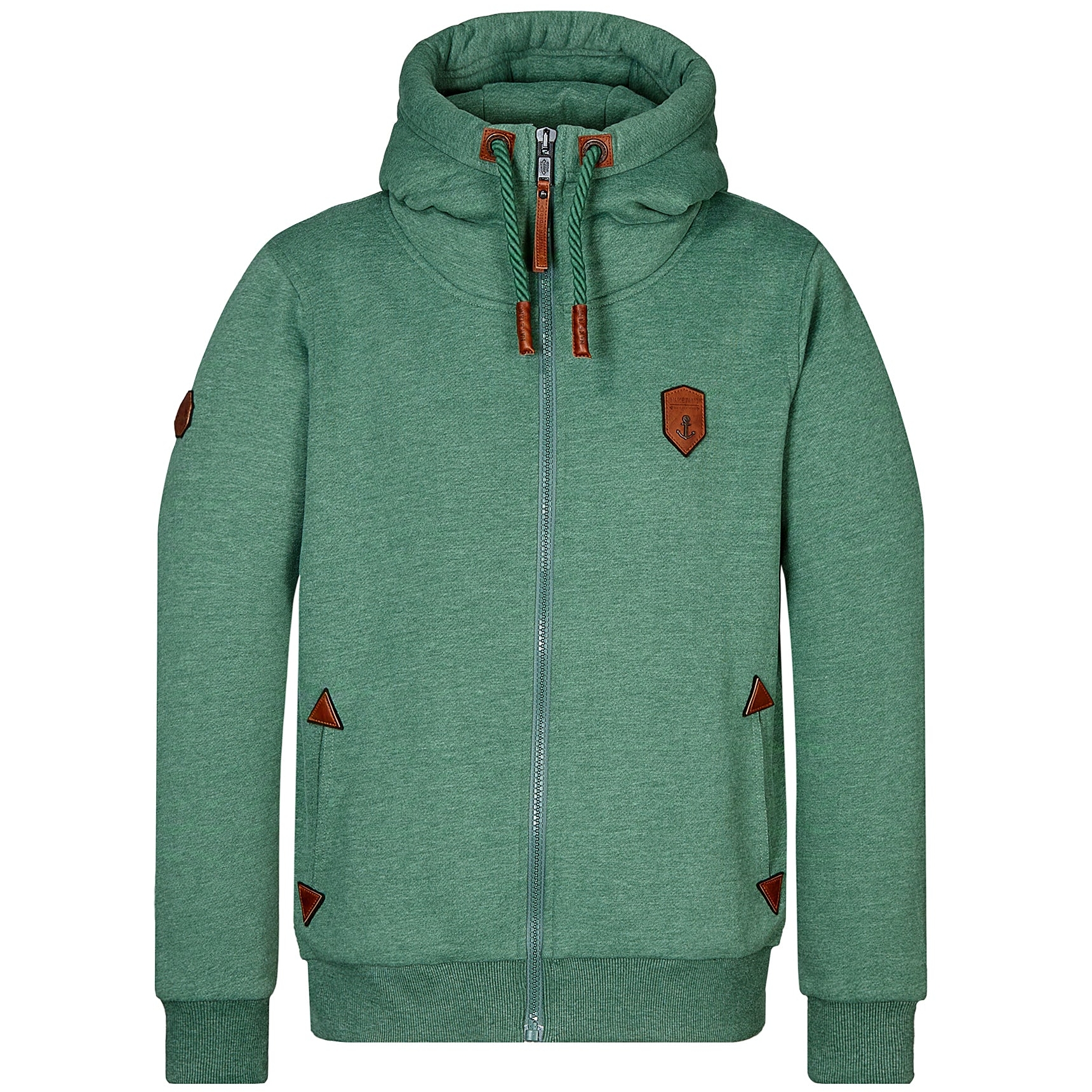 NAKETANO Men Full Zip Erkek Hoodie